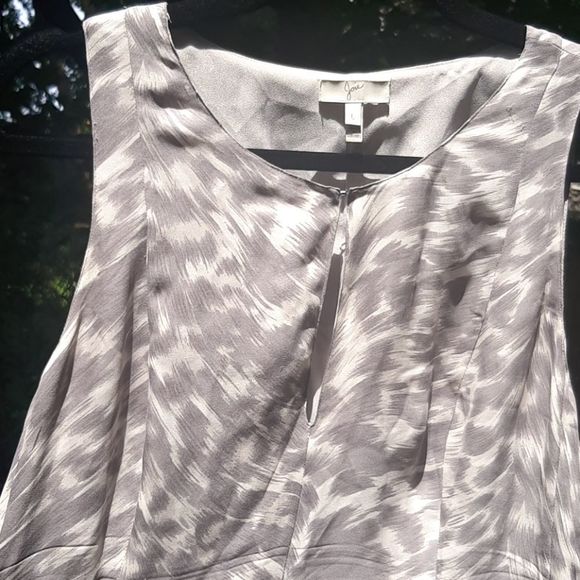 Joie L 100% silk Fit & Flare Keyhold Skater Dress - Picture 4 of 9